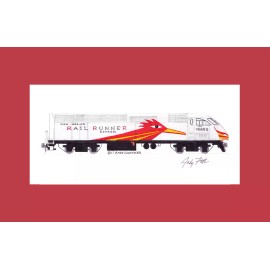 New Mexico Rail Runner MP36PH-3C 11"x17" Matted Print Andy Fletcher signed