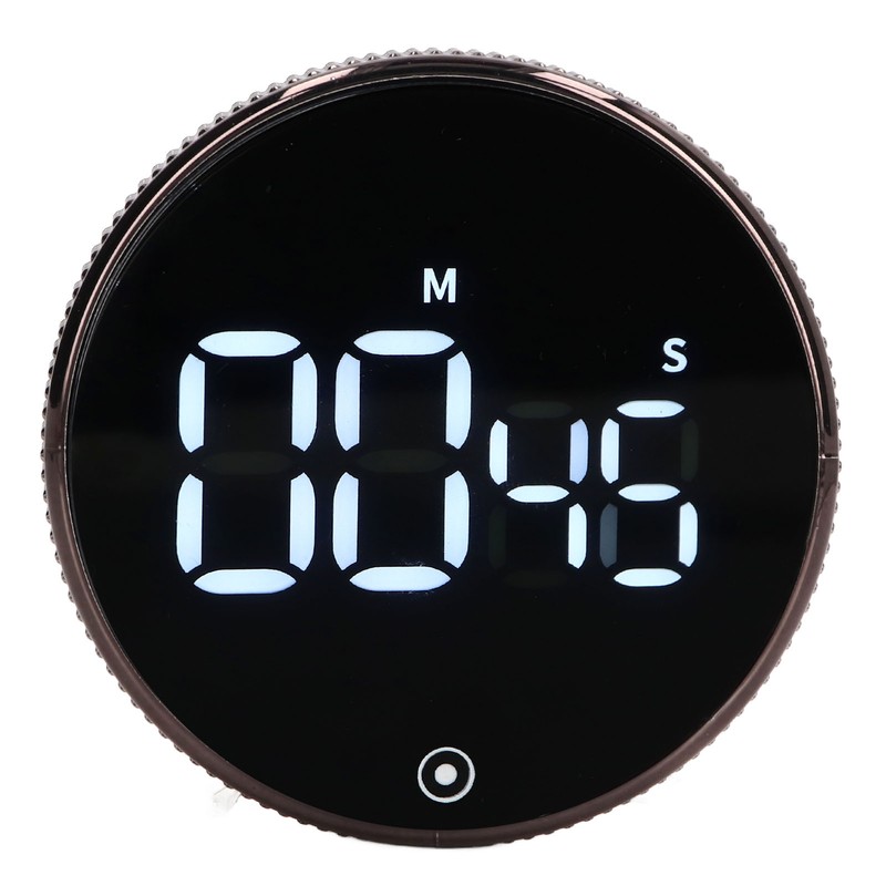 Kitchen Timer Rotating Silent Magnetic Suction Kids Study Timer LED