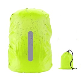 Hi-Visibility Waterproof Backpack Rain Cover with Reflective Strip and Adjustable Buckle Strap-Ultralight, Anti-Dust, Anti-Theft, Ideal for Outdoor Hiking, Camping, Cycling and Traveling(Yellow, XL)