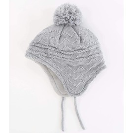 Connectyle Toddler Boys Girls Fleece Lined Knit Kids Hat with Earflap Winter Hat