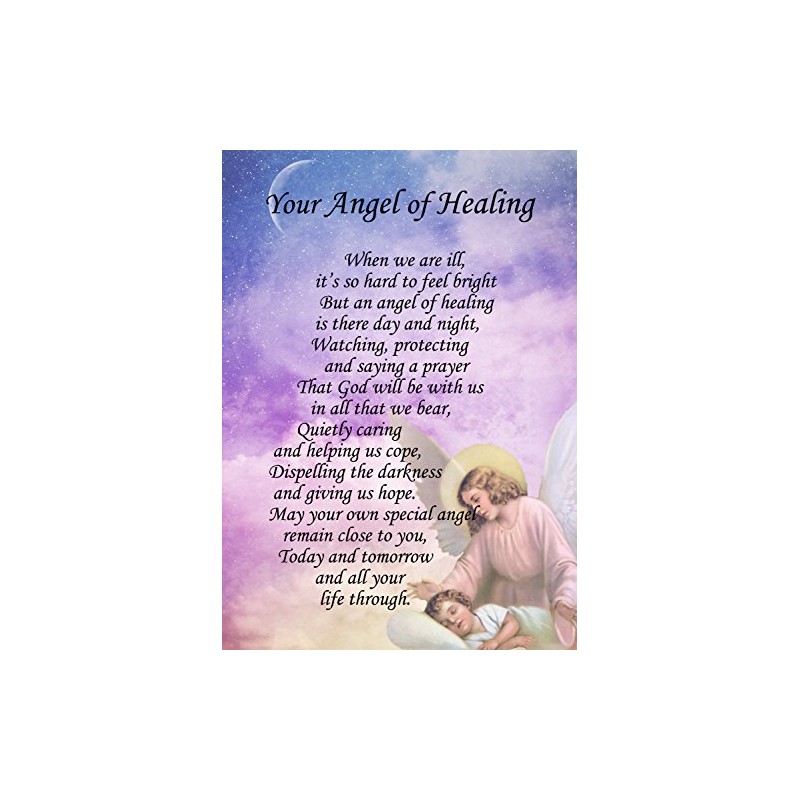 Angel of Healing Poem Verse Greeting Card