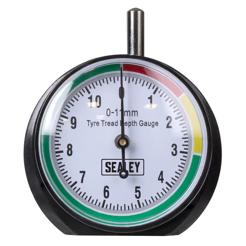 Sealey Tyre Tread Depth Dial Gauge - Pocket Type -