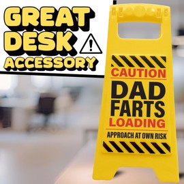 Boxer Gifts Funny Dad Gift Warning Sign - Farts Loading Approach at Own Risk - Joke Father's Day Present & Christmas Stocking Filler