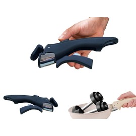 Removable Handle Black, Detachable Handle for Pots & Pans, Removable Pan Handle Universal Pot, Pot Handle Replacement Suitable for Cookware, Pot and Pan Anti Scald Clip