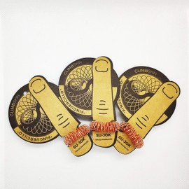 Climbskin Finger Massager Red - Blood Circulation Promoting Finger Massage Ring, Size One Size - Colour Copper Red