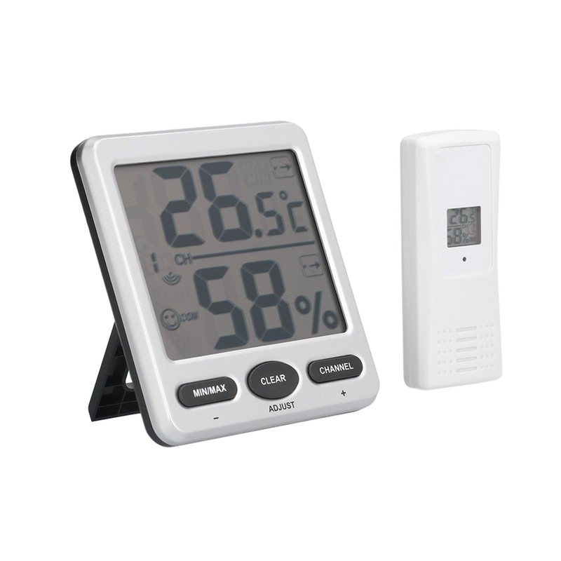 Wireless Thermometer Hygrometer Digital Temperature Humidity Monitor for Indoor Outdoor