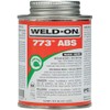 WELD-ON 10245 773 ABS Medium-Bodied High Strength Solvent Cement - Fast Setting and Low-VOC, Black, 1/2 Pint (8 fl oz)