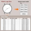 sourcing map Black Genuine Leather Band 12mm Width, Flat Thin