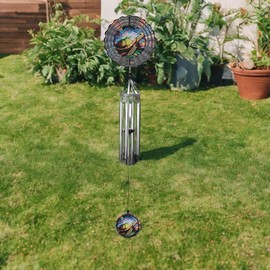 ICE ARMOR 40" Long Sea Turtle Ripple Illusion Wind Chime Statue Sculpture Ornament Decoration Home/Room Decor Ideas for Housewarming, Holidays and Birthdays Great Collectible