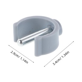 Healvian 12pcs Walking Cane Replacement Parts, C-Clip Pin Locks for Trekking Poles, Adjustable Attachments for Mobility Aid and Walking Sticks