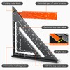 Preciva Foldable Carpenter Square Ruler, 12" (1/16" Scale) Aluminum Alloy