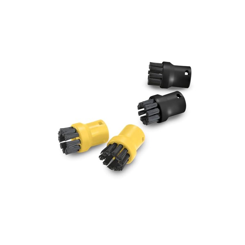 Karcher Kit de 4 cepillos Redondos para Limpiador de Vapor