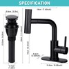 Bietor Bathroom Sink Faucet with 4 Mode Pull Down Sprayer,
