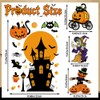 XIMISHOP 8 Sheets 174 Pcs Reusable Halloween Pumpkin Witch Window