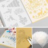 HLIWS 12 Pieces Reusable Christmas Painting Stencils,Plastic Drawing Painting Stencil,Drawing