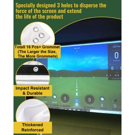Golf Simulator Impact Screen（118 * 78 98 * 98 118 * 118 118 * 138） for Golf Training, Indoor Golf Simulators, Washable Golf Impact Screen for Golf Practice (98 * 98inch)