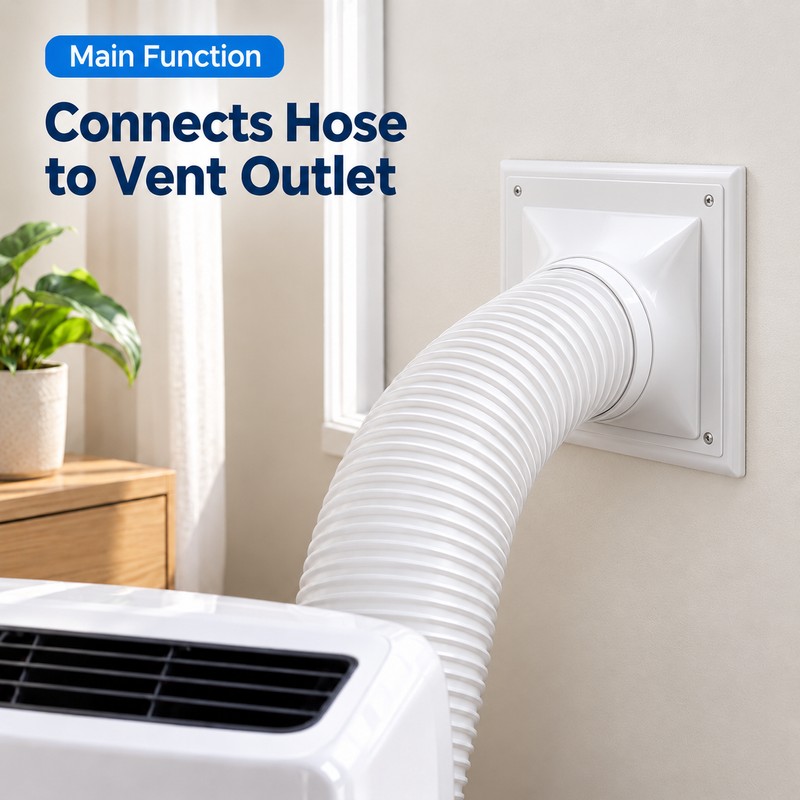 AC Hose Connector for Ventilation Systems – Flat Exhaust Nozzle