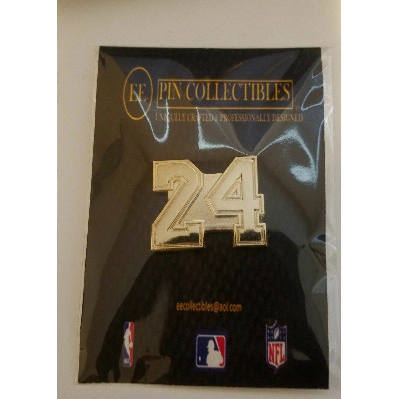 Original Kobe Bryant Gold Lakers 1.25" #24 KB Lpapel Pin
