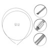 2pcs String Basketball Net, Silver Steel Wire, Ideal for Indoor/Outdoor
