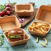 BIOZOYG Reusable burger boxes, pack of 15, to-go packaging for