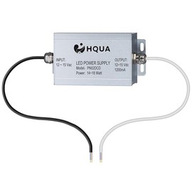 HQUA PN02DCD LED Power Supply, 12-15V AC to DC Converter, 14-18W, 1200mA Max, for Pool Lights (PN02DCD)