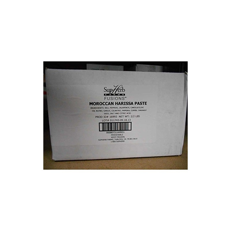 SupHerb Farms Moroccan Harissa Paste, 2 Pound -- 2 per