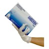 Guantes descartables Ambiderm Plus color blanco talla M de látex