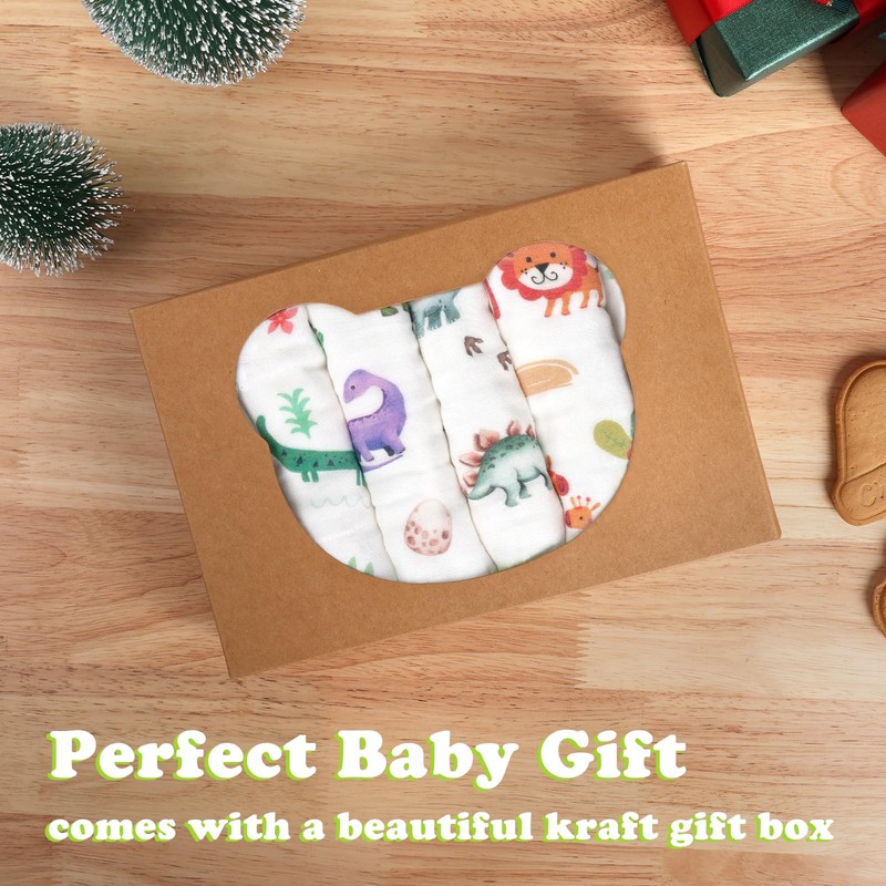 Pack of 6 Burp Cloths Baby Made of 100% Cotton,