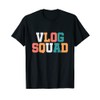 Vlog Squad Vlogger Vlogging Travel Food Beauty Influencer T-Shirt, black