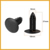 Partuto 6mm Hole Dia Plastic Rivets Fastener Fender Bumper Push
