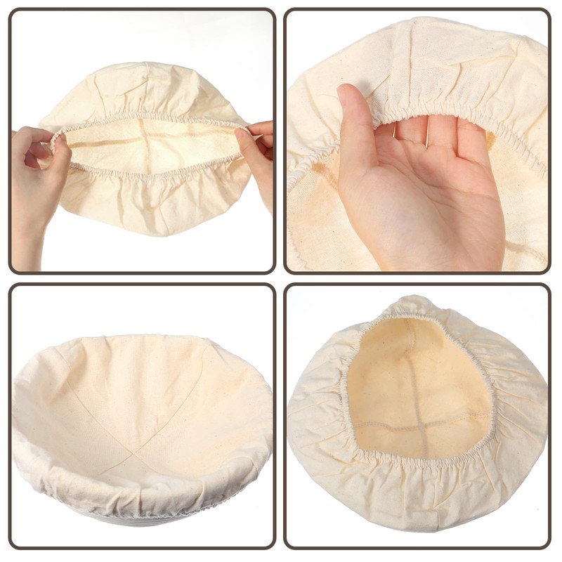 2 Pcs Banneton Liner, Bread Proofing Basket Cloth Liner, Universal