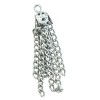 Lot 10 Silver Chain Tassel Charms Pendants for Jewelry Making