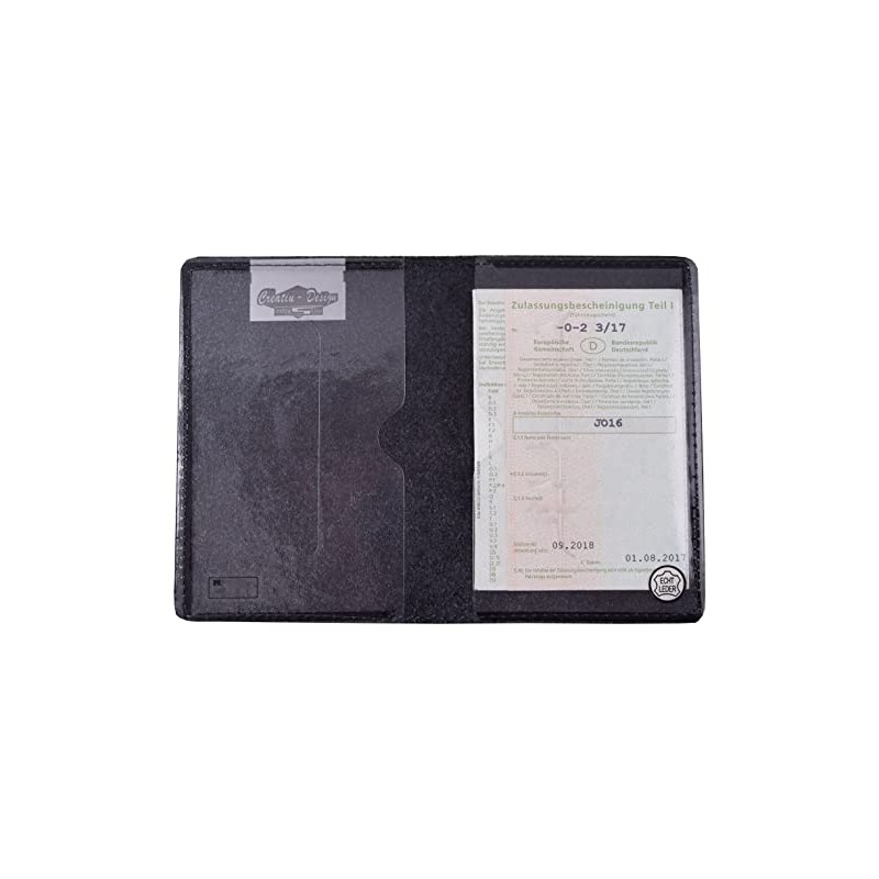 orgaexpert Car Licence Case, Genuine Leather Car Registration Card Holder,