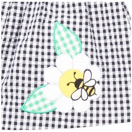 Bonnie Jean Baby Girls, Toddler Girls Applique Daisy and Bee Summer Short Set