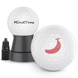 Golf Ball Stamper with Refillable Permanent Ink - Golf Ball Stamp Marker to Identify Golf Balls - Golfing Accessories Reusable Golf Ball Marking Tool Great Gifts for Men and Women Golfers