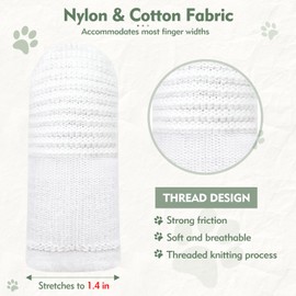 Hnnyyie 20Pcs Dog Toothbrush, Soft Fabric Dog Finger Toothbrush for Dog Teeth Cleaning & Dental Care, Washable Pet Toothbrush for Dog and Cats