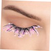 Baluue 2sets Girls Decorative Fake Lashes Glitter Eyelash Extensions Luminous