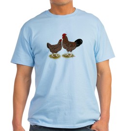 CafePress Speckled Sussex Chickens Dark T Shirt Men's Traditional Fit Light Casual Tshirt