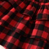 QURYPOMO Toddler Baby Girl Christmas Dress Long Sleeve Red Plaid