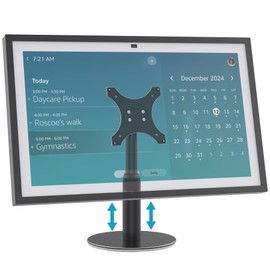 Swivel & Tilt Stand for Show 15/21, Matte Black Aircraft-Grade Aluminum Ajustable Show 15 Stand, 6.3-9.5" Height-Adjustable, No Tools Required, Stable Centered Rod Design for Workshop,Home Gym,Bedroom