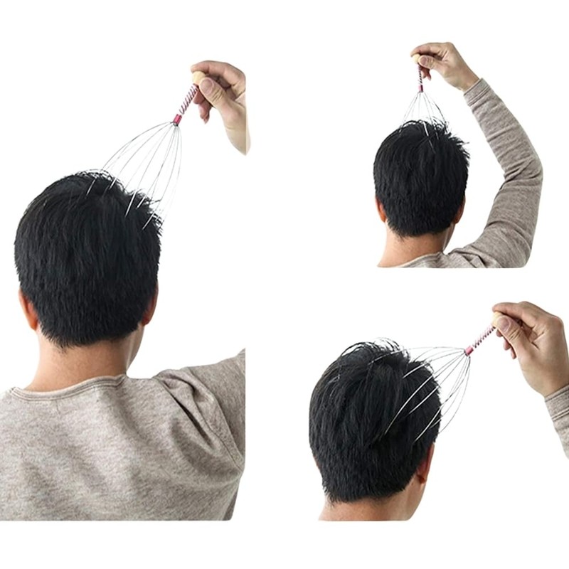 Head Massager – Handheld Scalp Scratcher Tingler for Stress Relief