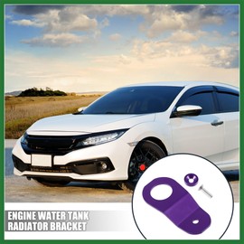 Motoforti Engine Water Tank Radiator Bracket Radiator Stay Mount Bracket and Washer Kit for Honda Civic 1996-2000 Aluminum Alloy Purple 1 Set Long-Lasting