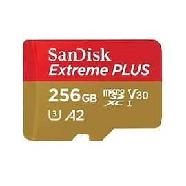 SANDISK - CARDS EXTREME PLUS MICROSDXC 256GB+SD ADAPTER 200MB/S 140MB/S A2 C10 V