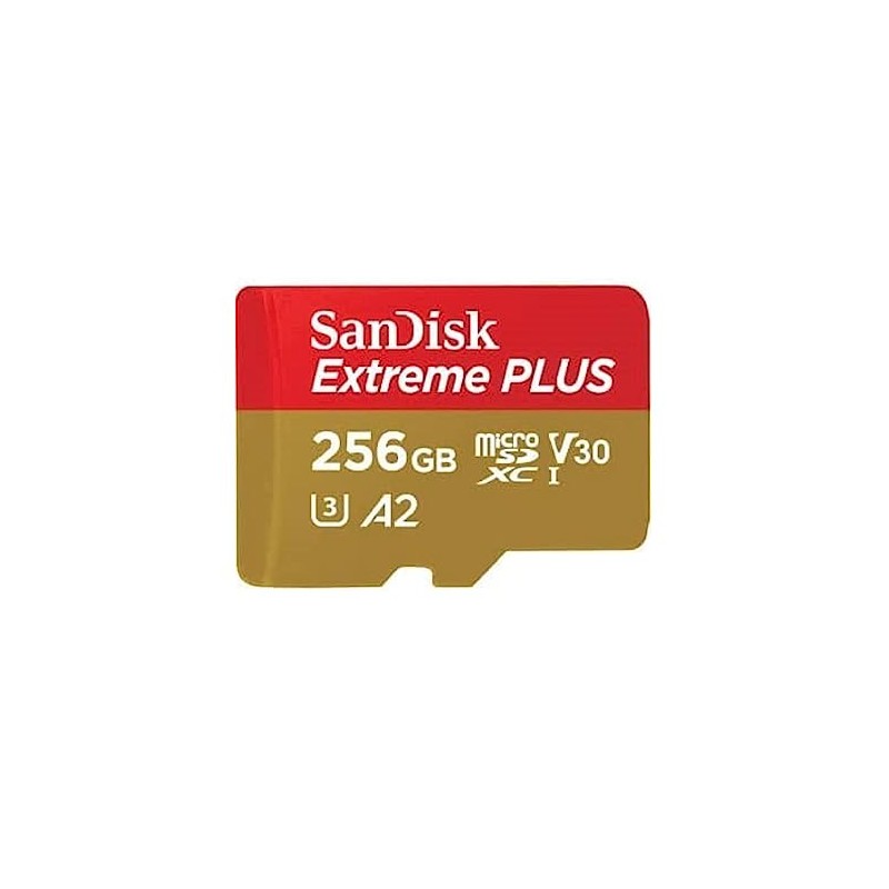 SANDISK - CARDS EXTREME PLUS MICROSDXC 256GB+SD ADAPTER 200MB/S 140MB/S