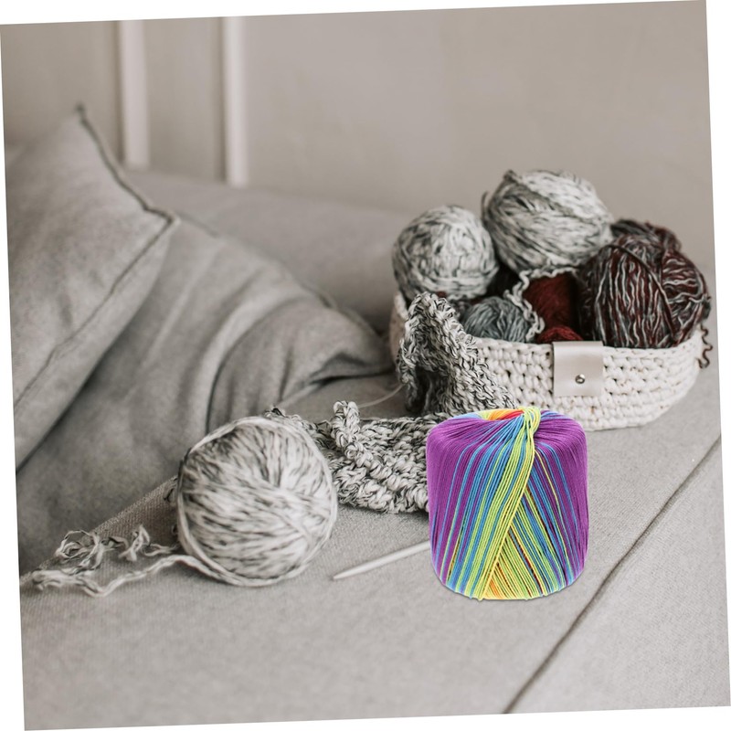 NUOBESTY 1 Roll Cotton Yarn Knitting Yarn Material Dyed for