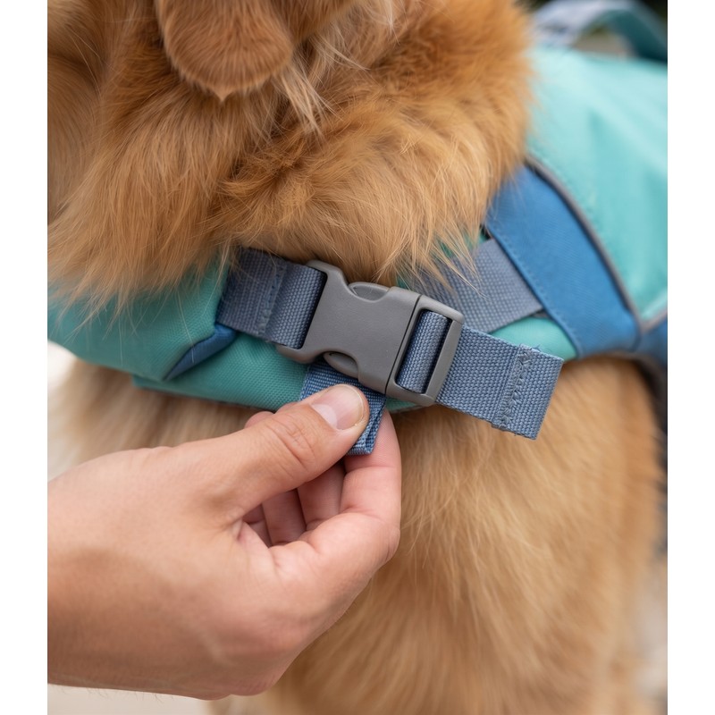 Adjustable Dog Life Jacket with Head Support & Rescue Handle