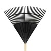 Wood and Poly Leaf Rake 30-Inch - Versatile Tool for