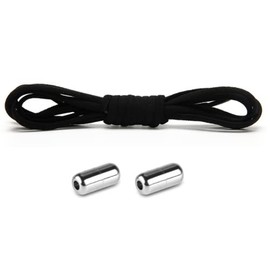 [RemarksJapan] Shoelaces, No Tie Shoelaces, No Unravel, Elastic Laces, Stretchable, Easy to Put On and Take Off, For Adults, Kids, Black