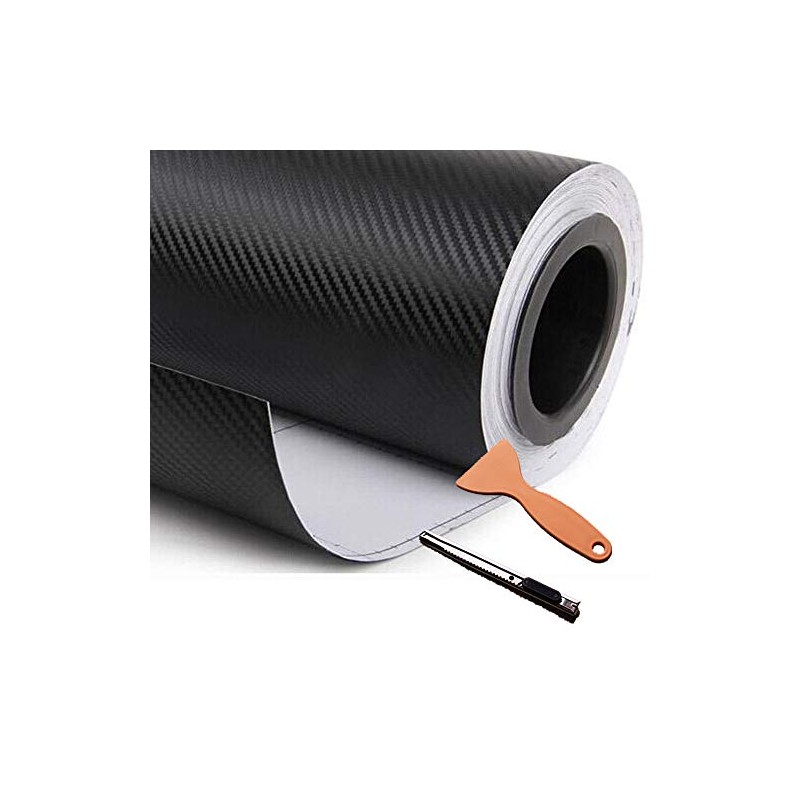 DIYAH 3D Black Carbon Fiber Film Twill Weave Vinyl 72"
