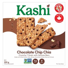 Kashi Seven Grain with Quinoa bars, Chocolate Chip Chia Non-GMO, 200g/7.1oz.
